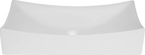 Saqu Impact rechthoekige waskom 65,5x39,5x13,5cm keramiek wit