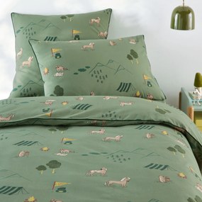 Kinderdekbedovertrek, katoen, dierenprint, YOSEMITE CAMP