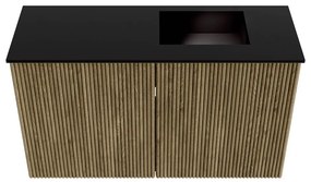 Mondiaz Joya 70cm toiletmeubel dusk met wastafel faye rechts zonder kraangat urban
