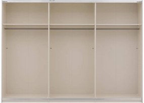 Goossens Kledingkast Easy Storage Sdk, 303 cm breed, 220 cm hoog, 3x 3 paneel spiegel schuifdeuren