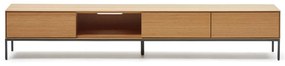 Kave Home Vedrana Design Tv-meubel Laag Eiken - 195x40x35cm.
