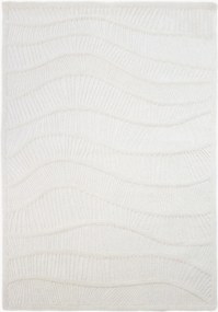 Handgetuft hoog-laag wollen vloerkleed Sculptured Wave