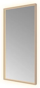 Hotbath &MORE Spiegel direct en indirect LED color changing spiegelverwarming met afstandsbediening Geborsteld koper PVD SQU510BCP