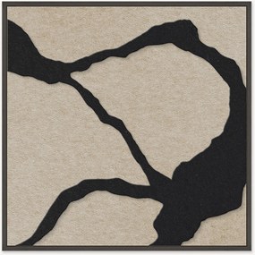 Ingelijste akoestische wandkunst Quiet Friction 1