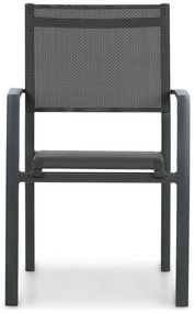 Tuinstoel stapelbaar Aluminium Grijs-antraciet Lifestyle Garden Furniture Sella