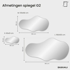 Atypische spiegel met LED-verlichting G2
