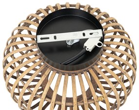 Oosterse plafondlamp zwart met bamboe - Amira