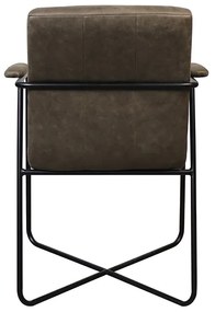 Eetkamerstoel - Henry - lederlook Soft groen