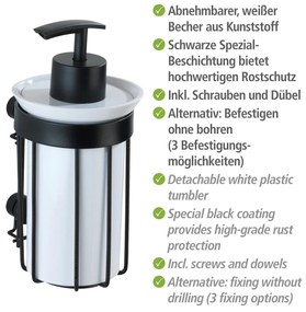 Wenko Classic Plus zeepdispenser zwart