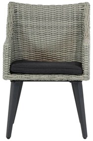 Tuinstoel Wicker Grijs-antraciet Garden Collections Milton