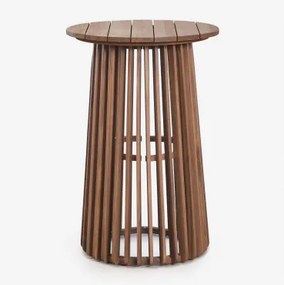 Ronde Hoge Tuintafel Ø70 Cm Van Acaciahout Mura Acacia Bruin - Sklum