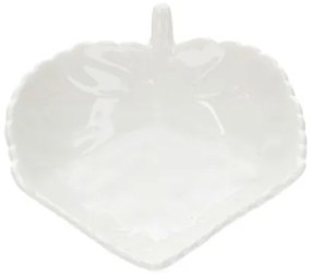 Schaaltje blad, porselein, 8 x 9 cm