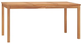 vidaXL Tuintafel 160x80x77 cm massief teakhout