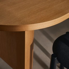 Kave Home Nealy Ovale Eettafel Eikenfineer 200 X 100 Cm - 200 X 100cm.
