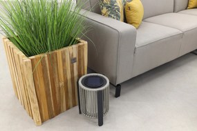 Boavista/Toronto loungebank chaise longue - Nature Grey - 3-delig - links