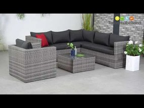 Garden Impressions Lyon loungeset 4-delig - grijs