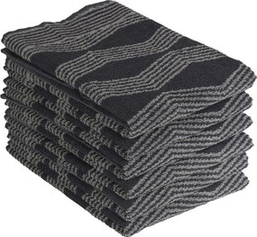 Keukendoek graphic – 6 stuks – 50×50 – grijs
