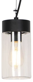 Buitenlamp Moderne hanglamp zwart met glas IP44 - Jarra Modern E27 IP44 Buitenverlichting