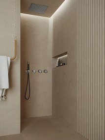 Saniclear Plus Pro inbouw regendouche met inbouw douchekop 30x30cm en staafhanddouche RVS