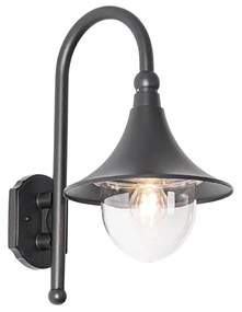 Klassieke buiten wandlamp zwart IP44 - Daphne