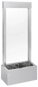 vidaXL Fontein 39x22x108,5 cm roestvrij staal zilverkleurig