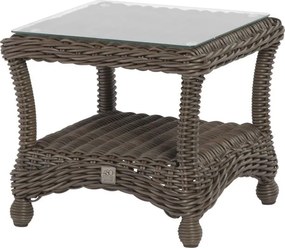 4 Seasons Outdoor | Madoera side table, colonial  Bijzettafel    antraciet weerbestendig