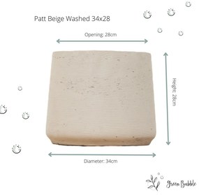 Pot Patt Beige Washed