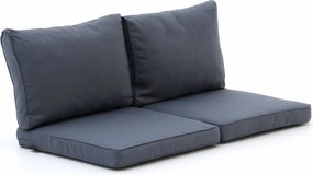 Loungekussen Tuin | Blauw/Grijs-Antraciet | Outdoor Textiel | Madison | 60x40cm | Kees Smit Tuinmeubelen