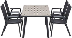 Garden Impressions Santana tuinset 5-delig - Penedo tuintafel 160x90 cm
