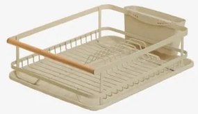 Escorplateau Met Bakje Van Ijzer En Polypropyleen Celine Tapioca Beige - Sklum
