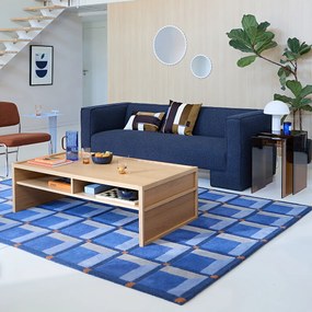 Wollen vloerkleed met geometrisch motief, Kimsa