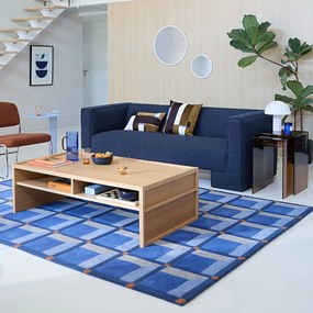 Wollen vloerkleed met geometrisch motief, Kimsa