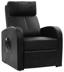 vidaXL Massagestoel kunstleer zwart
