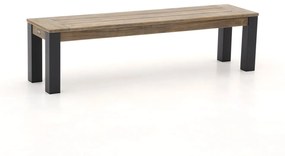 Picknickbank ROUGH  | Teakhout | 2 personen | Tuinbank Grijs/Old Teak Greywash | 170cm | Kees Smit Tuinmeubelen