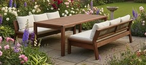 The Outsider Lounge Dining Set - Zambra - Wit - Acacia - The Outsider