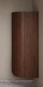 Gliss Design Alluro kolomkast 160cm met ronding links walnut