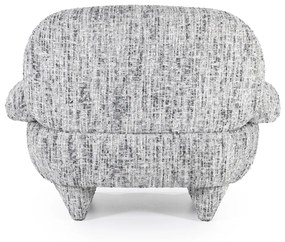 Eleonora Jayden Design Fauteuil Zwart Wit Stof