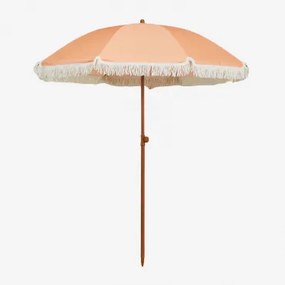 Parasol Ø175 Cm Van Stof En Staal Miska Oranje – Perzik - Sklum