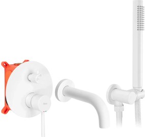 Inbouw badmengkraan Rea Lungo White + BOX