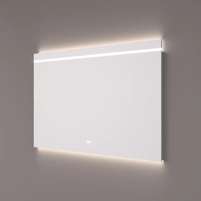 Hipp Design 4500 spiegel 100x70cm met LED streep, backlight en spiegelverwarming