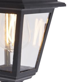 Klassieke buiten wandlamp zwart IP44 - Capital