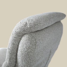 Elektrisch Verstelbare Stoel Lichtgrijze Stof