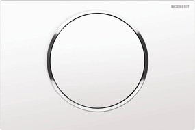 Geberit Sigma 10 bedieningspaneel glans wit/chroom voor Sigma reservoirs 8cm (UP720) en 12cm (UP320)