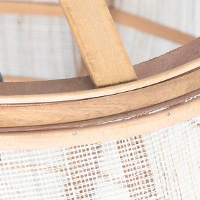 Smart hanglamp bruin 50cm incl. Wifi G95 - Pascal