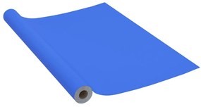 vidaXL Meubelfolie zelfklevend 500x90 cm PVC hoogglans blauw
