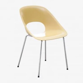 Set Van 2 Louna Eetkamerstoelen Geel – Curry - Sklum