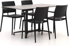 Diningset Forza | 4 personen kunststof | Tuinset stapelbaar | 5-delig | Kees Smit Tuinmeubelen