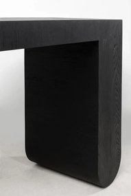 Kare Design Curve Black Sidetable Zwart Hout - 120 X 38cm.