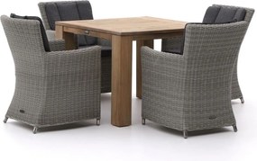 Diningset Intenso | 4 personen | Tuinset teakhout | 5-delig | Kees Smit Tuinmeubelen