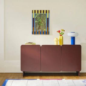 Gekleurde glazen vaas, hoogte 20 cm, ORLYA